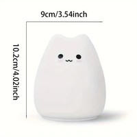 Lampe de nuit LED à capteur UFO en silicone néon de dessin animé mignon à 7 couleurs, alimentée par USB, petite lampe de table pour bébés