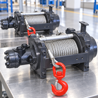 Treuil hydraulique de remorquage au meilleur prix, 6 tonnes, 7 tonnes, 15 000 lb, treuils hydrauliques avec câble en acier pour les utilisations de remorquage et de récupération
