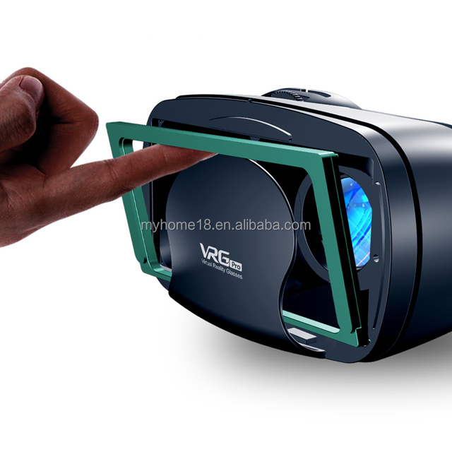 Factory Wholesale VRG Pro VR Game Machine Virtual Reality Headset with Headphone for 5-7 Inch Big Screen VR Headset Glasses