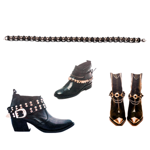 Catena per Scarpe con Ciondolo Cactus Stile Cowboy Occidentale, Accessorio Funky in Metallo Placcato Argento per <span class=keywords><strong>Stivali</strong></span> da Donna - Product Image 3