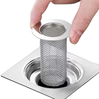 Siphon de sol rond à installation simplifiée, noyau intérieur détachable, entretien pratique, pour salle de bain