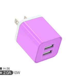 Dual Usb Charger 10W 2.0A American Plug Fast Charging For Phone Travel <b>Adapter</b> - Product Image 1