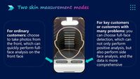 Appareil d'analyse cutanée rapide en 10 secondes, prend en charge 23 langues, stockage cloud illimité, instrument de test facial
