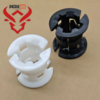 Bague de marchepied d'escalator Mitsubishi en nylon plastique noir et blanc, pièces coniques