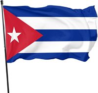 Drapeau de la République de Cuba de bonne qualité, 3x5 pieds, polyester, imprimé numériquement, nouveau