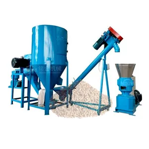 Động vật thức ăn Máy xay và Máy trộn Máy sấy đóng gói pelletizer granulator dây chuyền sản xuất gia cầm Thức ăn viên Máy làm