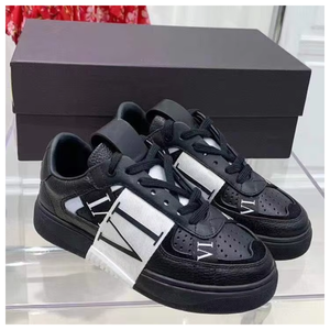 Chaussures de marche vintage de luxe en cuir pour hommes, baskets décontractées confortables et tendance avec semelle intermédiaire en toile, toutes saisons - Product Image 1
