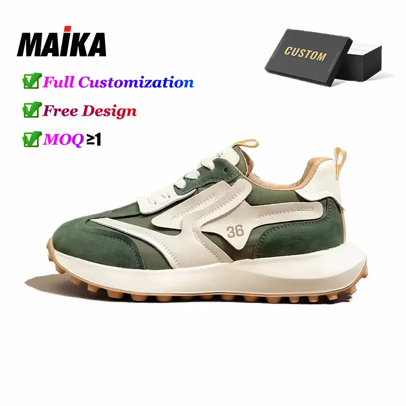 Individuelles Design luxuriöse klobige Schuhe Herren Mode-Sneaker Freizeit Sport Wanderstil individuelles LOGO Tennischuhe für Damen