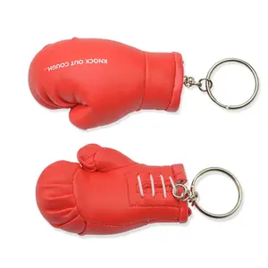 Wholesale Manufacturer Custom Mini 3D Cute Exquisite Small Ornaments Boxing Glove Keychain