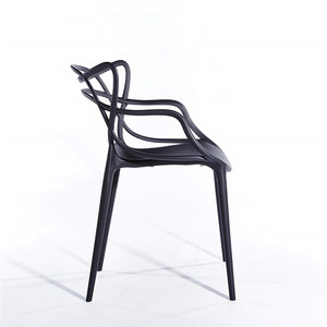 Cómodo de suministro de fábrica Silla de café de plástico Silla de pila de silla - Product Image 2