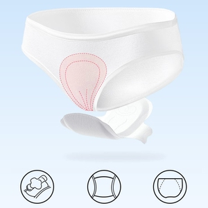 Braguitas desechables para mujer, ropa interior triangular, empaquetadas individualmente, bragas de algodón para posparto y viajes - Product Image 5