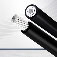 Câble aérien gaine multicouche JKYJ 35mm² ABC, conducteur en cuivre isolé XLPE, pour éclairage public