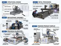 Machine CNC automatique de découpe et d'assemblage de bois avec 12 changeurs d'outils linéaires pour contreplaqué et panneaux MDF EK2-1328