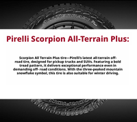 Pneu radial tout-terrain Scorpion All Terrain Plus, neuf, 265/55R19, 19 pouces, sans chambre à air, pour voiture de tourisme, pour remplacement/réparation