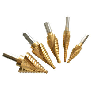 Jeu de forets hélicoïdaux en acier rapide de qualité britannique, plaqués titane, à queue triangulaire, polyvalents pour perceuse électrique - Product Image 5