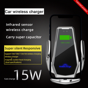 <span class=keywords><strong>Chargeur</strong></span> de <span class=keywords><strong>voiture</strong></span> sans fil simple rapide 10W Q1 pour <span class=keywords><strong>iPhone</strong></span> 12 & 13 Pro support de téléphone à capteur automatique électrique avec entrée 9V/2A - Product Image 5