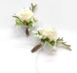 Розовая корсажная бутоньерка на запястье для мужчин, свадебная бутоньерка для подружки невесты, для вечеринки, выпускного вечера, горячая Распродажа товара - Product Image 4