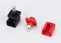 Connecteurs de borne de batterie de voiture en laiton noir et rouge 12v-48VDC 50A borne de câble de batterie automatique poteau supérieur pour batterie au Lithium automatique
