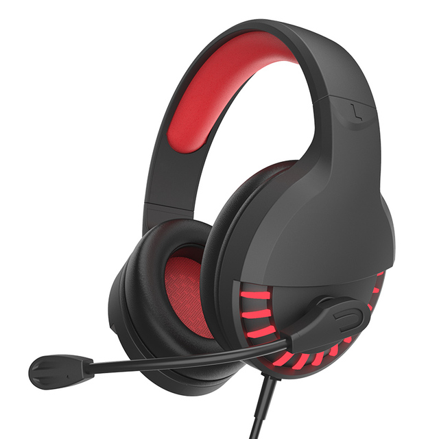 Audfine M18 RGB Gaming Headset with Noise Canceling Mic Wired Dual Mode Over-Ear Stereo Headphones for PS4 PC