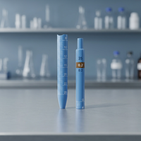 Pipettes graduées BIOLAB Mohr Classe A Type-1 Boro 3.3 Volume fixe de 0,1 à 25 ml Norme DIN ISO 835