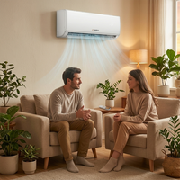 Climatiseur mural haute performance pour usage commercial et hôtelier, 24000 Btu, fréquence variable, chaleur et froid, pour la maison, UE