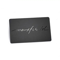 Tarjeta de visita de PVC negro personalizada con holograma digital UV impreso, material plástico, característica de tarjeta magnética