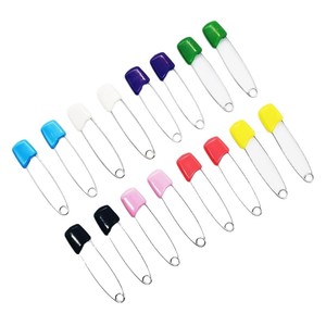 Children's Safety <b>Pins</b> Stainless Steel Mixed Colors Cylindrical Head General Use - Product Image 5