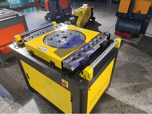 Machine semi-automatique de cintrage de barres d'armature 30 mm, équipement de cintrage de tubes en acier au carbone avec moteur et composants essentiels du moteur - Product Image 2