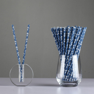 Pajitas de papel personalizadas de 12mm biodegradables SOTON, compra a granel, pajitas para beber Pastel blancas y negras ecológicas para Boba - Product Image 3