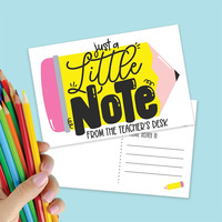 Mignon crayon classe incitations enseignant Notes enfants motivationnel récompense cartes enseignant courrier cartes postales pour les étudiants