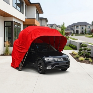 Premium Stainless Steel Retractable Mobile Car Garage Waterproof Oxford <strong>Fabric</strong> Foldable Car <strong>Canopy</strong> CE Certified - Product Image 1