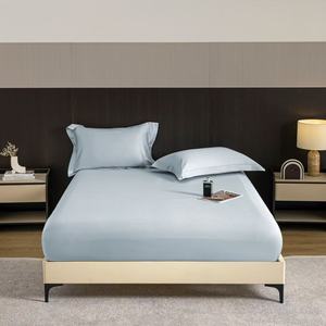 Hot bán Oeko FSC 300tc/400TC Hữu Cơ Tre 4 mảnh tấm ga trải giường được trang bị với sâu túi phẳng Duvet cover tùy chỉnh bộ đồ giường thiết lập - Product Image 2