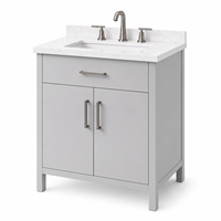 Meuble-lavabo moderne en aluminium de 24 pouces avec vasque en marbre cultivé |   Armoire étanche |   Fournisseur d'usine OEM