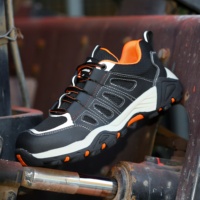Bottes de travail basses à embout d'acier de sécurité pour hommes et femmes, semelle en caoutchouc antidérapante, chaussures de construction industrielle et minières