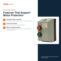 Démarreur magnétique en ligne LE1 50/60Hz jusqu'à 690V avec relais de surcharge thermique