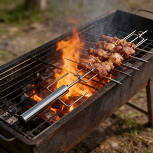 <span class=keywords><strong>Asador</strong></span> Giratorio Eléctrico Portátil de Acero Inoxidable con Motor para Barbacoa, Nuevo Modelo 2025, para Uso en Exteriores - Product Image 4