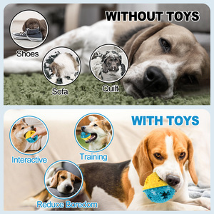 Juguete Masticable para Perros TPR Más Vendido, Pelota Chillona - Pelota Interactiva para Limpiar los Dientes y Alimentar, Resistente para Masticadores Agresivos - Product Image 4