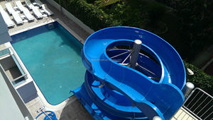 Grand glissière d'eau pour <span class=keywords><strong>piscine</strong></span> d'hôtel, équipement de jeu en fiber de verre, haute qualité - Product Image 3
