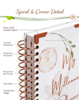 Carnet de planification avec reliure spirale, couverture personnalisée, impression offset et design personnalisable