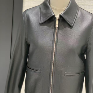Veste de haute qualité pour femmes, manteau en <span class=keywords><strong>cuir</strong></span>, veste en <span class=keywords><strong>cuir</strong></span> véritable décontractée pour femmes - Product Image 4
