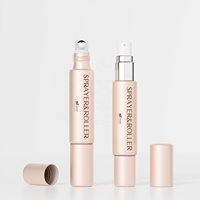 Flacon pulvérisateur portable 2-en-1 à double tête, design personnalisé, 10 ml, en verre transparent, pour huiles, parfums et cosmétiques