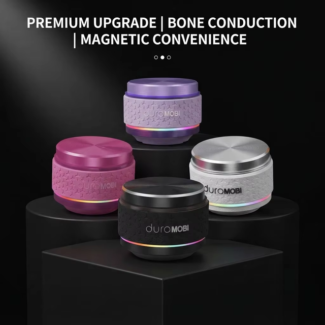 High Quality Bone Conduction Waterproof IP54 Mini Portable BT Speaker 5.0 RGB Strong Magnetic Base
