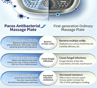 Masseur de pieds électrique portable de haute qualité avec thermostat pliable, affichage numérique, bain de pieds pour la relaxation