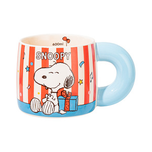 Cartoon Ceramic Mugs with Scales High Appearance Level Office and Household Water <b>Cups</b> Couple Coffee <b>Cups</b> - Product Image 5