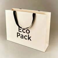 Sacs shopping en papier de luxe personnalisés avec impression et logo pour vêtements, petites entreprises, logo en relief