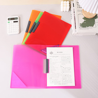 Carpeta de Plástico PP con Clip, Transparente, Impresión UV, Tamaño A4, para Presentaciones, Documentos Comerciales, Oficina, Multifolio, Unidad Individual