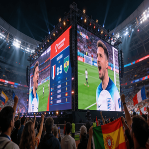 Mur vidéo LED extérieur P3.91 à raccordement multiple, certifié CE ROHS, idéal pour les terrains de match de ligue de football - Product Image 2