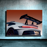 Peinture néon LED pour voiture, art mural de voiture de sport, trois modèles de véhicules plus option personnalisée pour la décoration de garage, salle d'exposition, bureau, salle de jeux