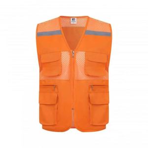 Gilet de sécurité réfléchissant en maille pour ouvriers du bâtiment, personnalisable, conçu pour l'extérieur, gilet de sécurité réfléchissant sur mesure - Product Image 3