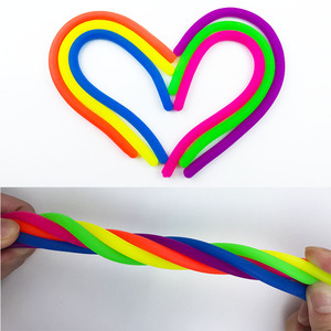 Jincan - Juguete de Cuerda Elástica de TPR Suave, con Diseño de Fideos, Sensorial Visual, para Aliviar el Estrés, para Niños - Product Image 2